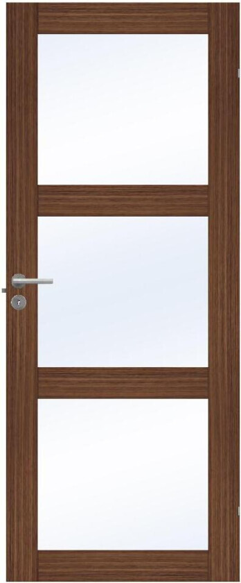 SWEDOOR DØRBL UNIQUE GW03 7X20 VALNØTT