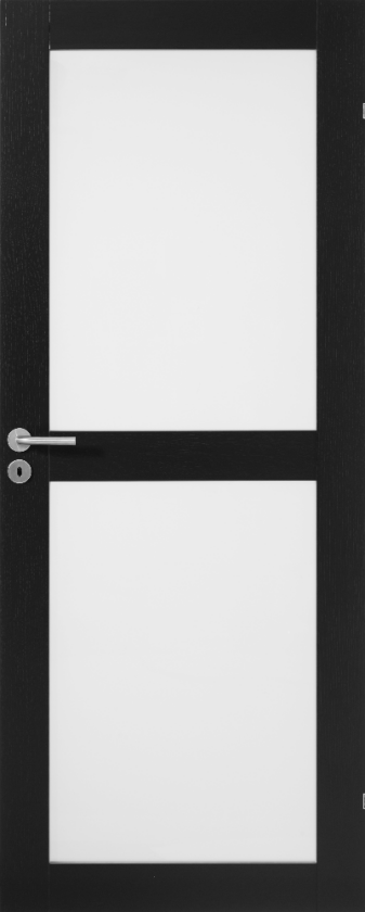 SWEDOOR DØRBL UNIQUE GW02L 10X21 SORT EIK