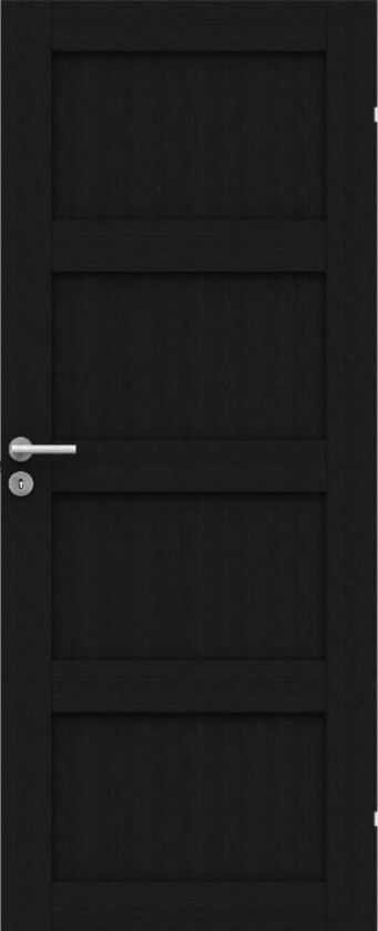 SWEDOOR DØRBL UNIQUE 04L 7X20 SORT EIK