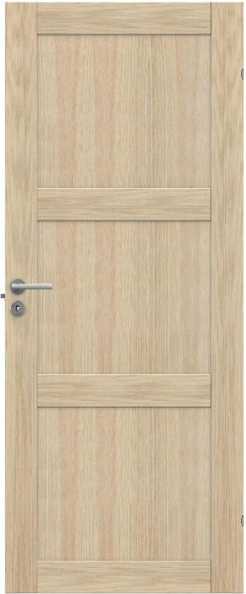 SWEDOOR DØRBL UNIQUE 03L   7X21 HVITP EIK