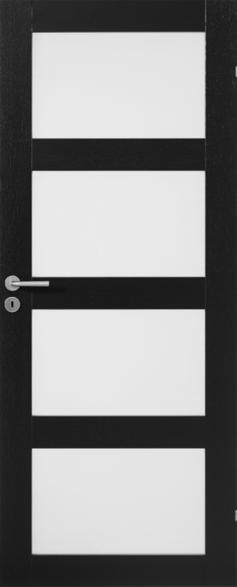 SWEDOOR DØRBL UNIQUE GW04L   7X20 SORT EIK