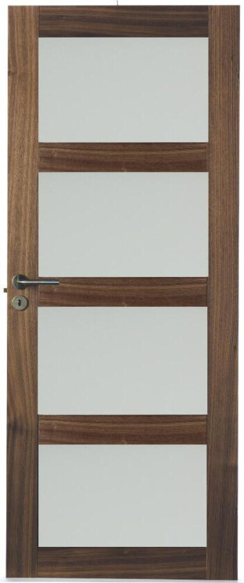 SWEDOOR DØRBL UNIQUE GW04L 10X21 VALNØTT