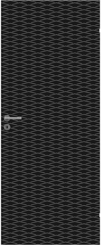 SWEDOOR DØRBL CHARISMA D200 7X21 SVART