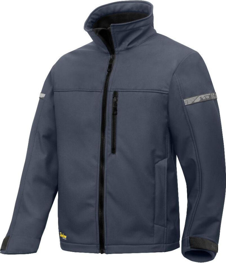 SNICKERS JAKKE 1200 SOFTSHELL GRÅ - STR. XL