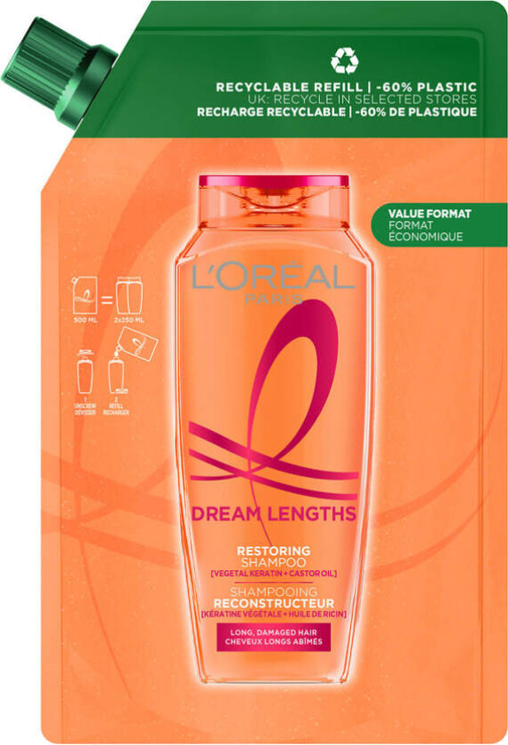 Elvital Dream Length Shampoo Refill 500ml