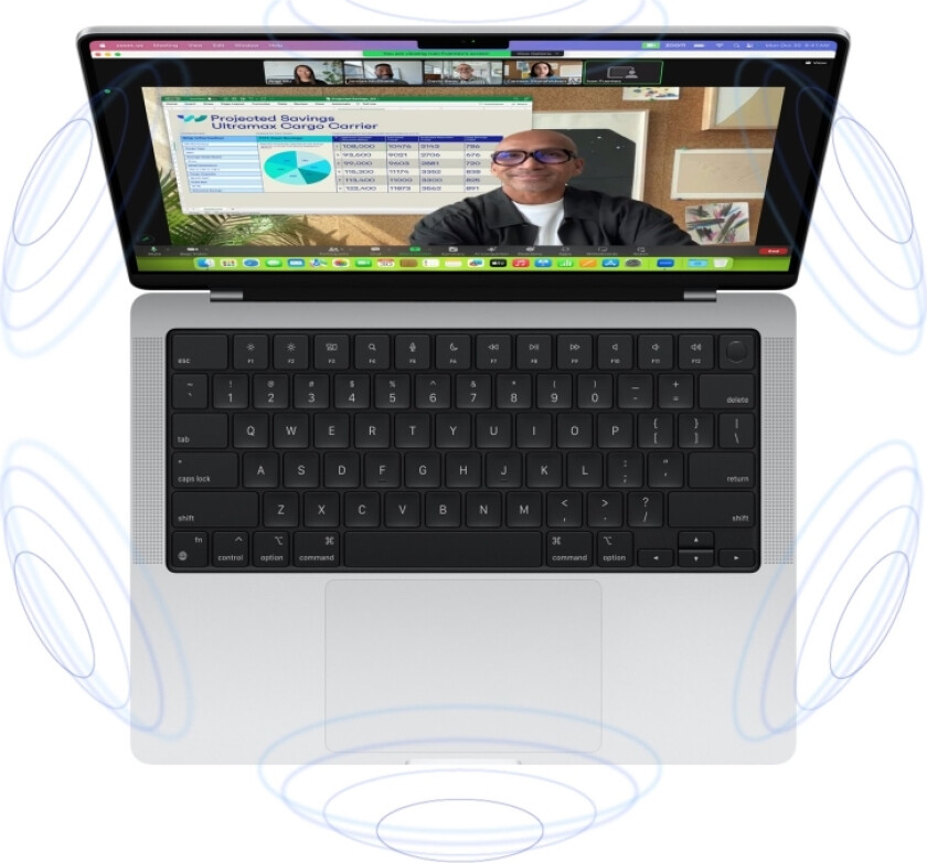 Macbook Pro - M4 - M4 10-Core - 16 Gb Ram - 512 Gb Ssd - 14.2" 3024 X 1964 @ 120 Hz - Wi-Fi 6E, Bluetooth - Sølv - Kbd: Dansk