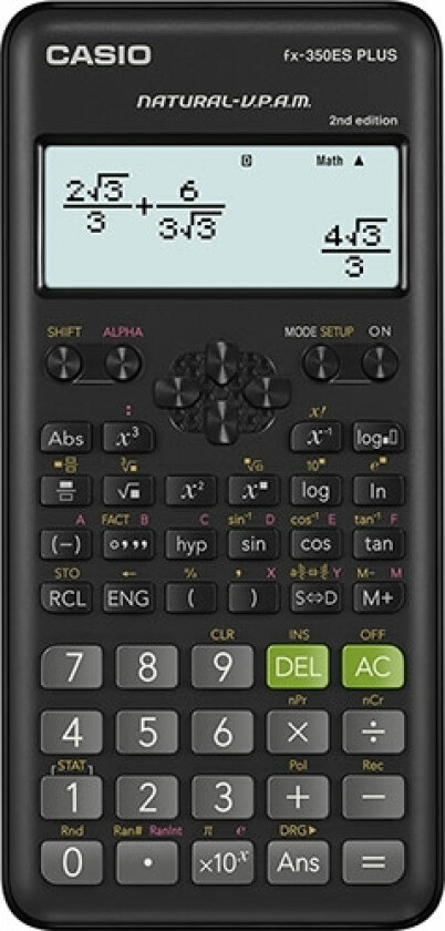 Kalkulator Casio Fx 350 Es Plus 2E, Sort