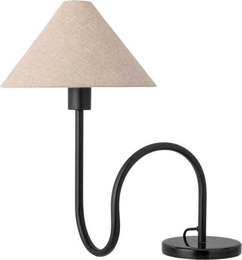 Emaline bordlampe 48 cm Natur-sort