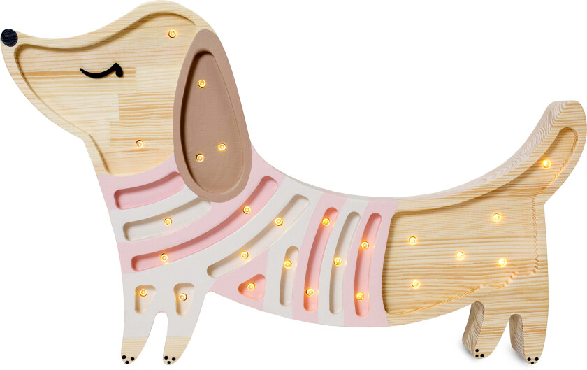 Lampe Hundevalp, Strawberry Cream - Nattlamper - Tre