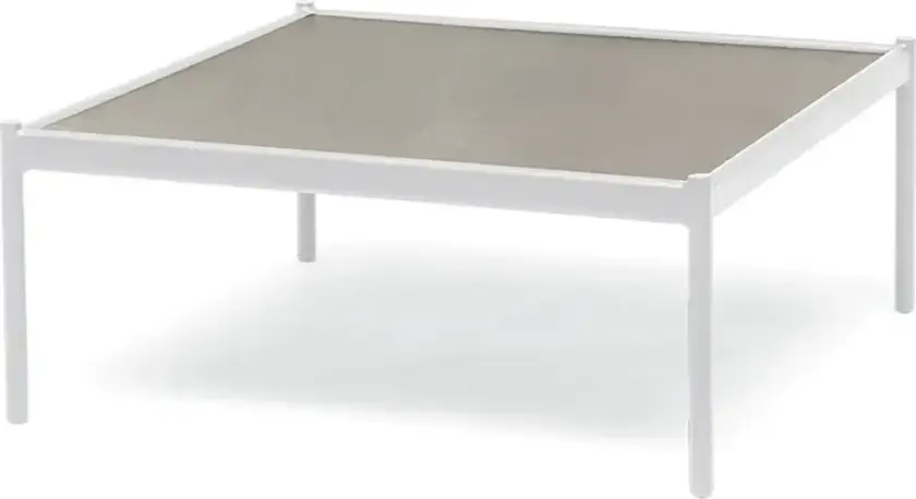 Bolmsö salongbord 80x80 cm Hvit