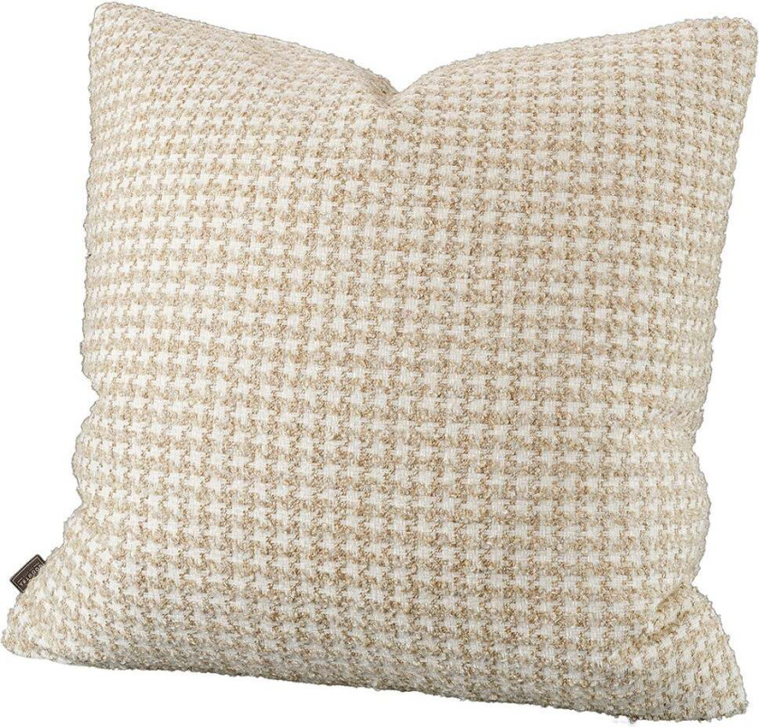 DENTE rutete putetrekk - 50x50, beige
