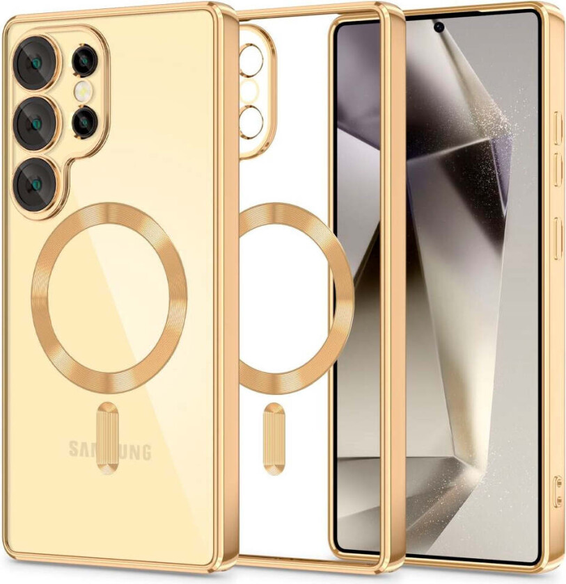 Samsung Galaxy S25 Ultra Tech-Protect MagFlex Deksel - MagSafe Kompatibel - Gull