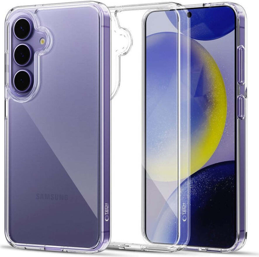 Samsung Galaxy S25 Tech-Protect Flexair Hybrid Deksel - Gjennomsiktig
