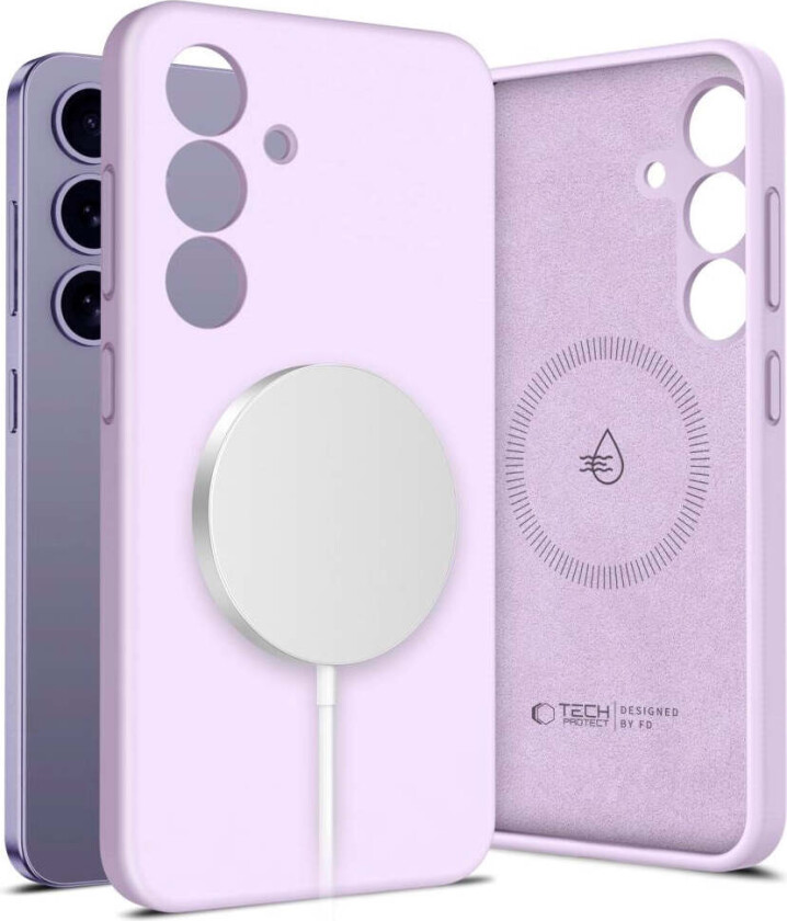 Samsung Galaxy S25+ (Plus) Tech-Protect Silikon Deksel - MagSafe Kompatibel - Lilla