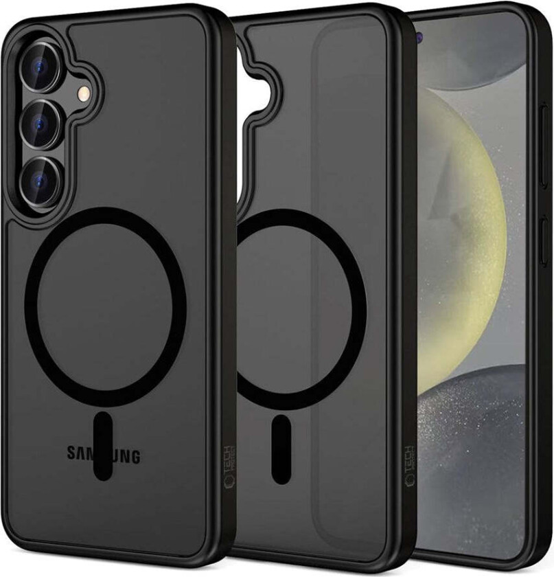 Samsung Galaxy S25+ (Plus) Tech-Protect Magmat Deksel - MagSafe Kompatibel - Matt Svart