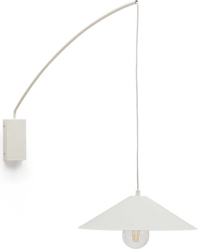 LAFORMA Kally vegglampe, m. justerbar kabel og svingarm - beige metall
