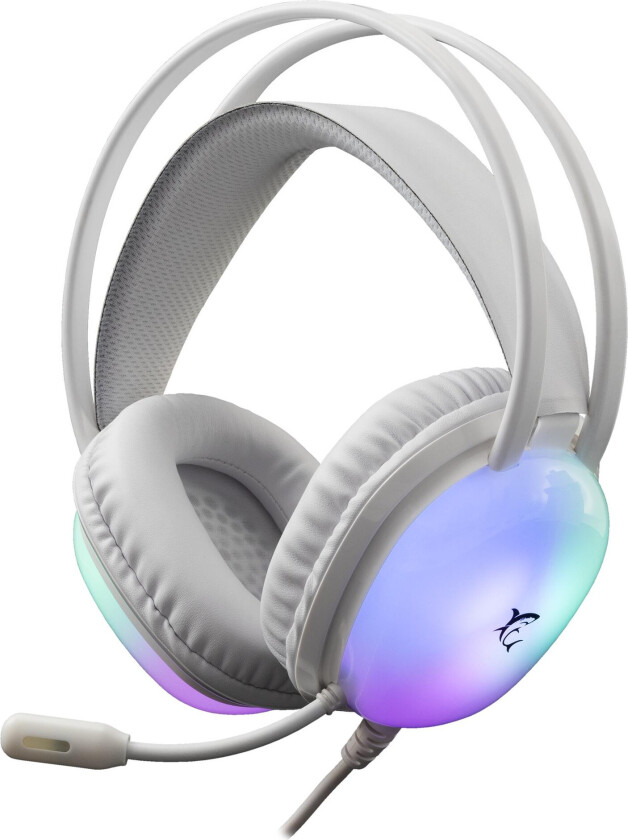Hvit Shark GH-2444 hodetelefoner Peacock White
