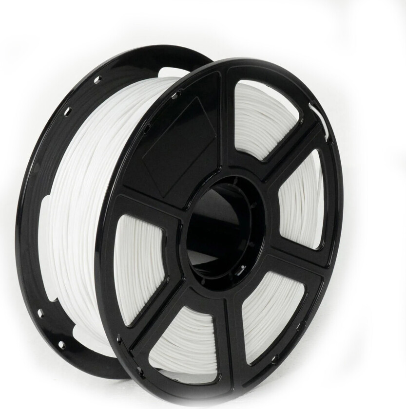 HS 3D Filament - PETG, 1,75 mm, 1 kg, hvit (hurtigutskrift)