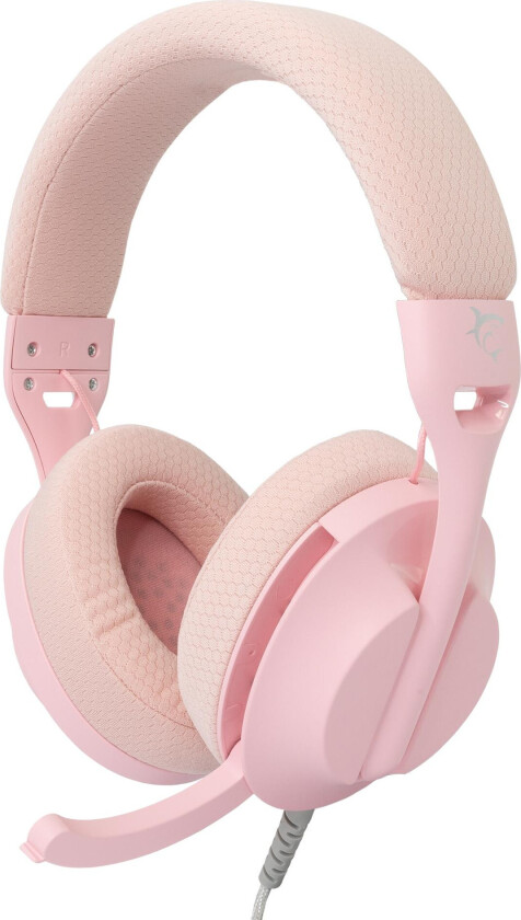 Hvit Shark GH-2440 hodetelefoner Parrot Pink