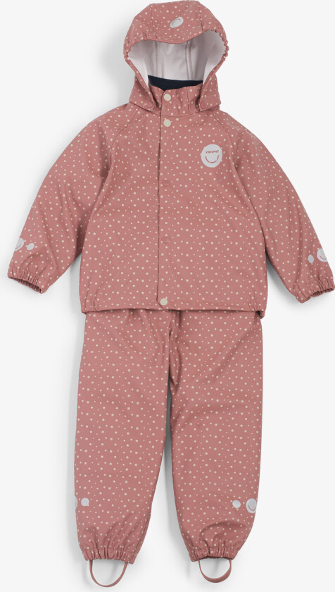 Jolly Print Rain Set Kids Pink