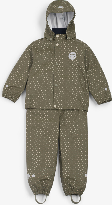 Jolly Print Rain Set Kids Olive