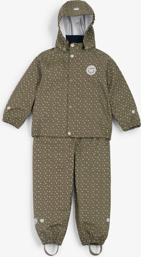 Jolly Print Rain Set Kids Olive