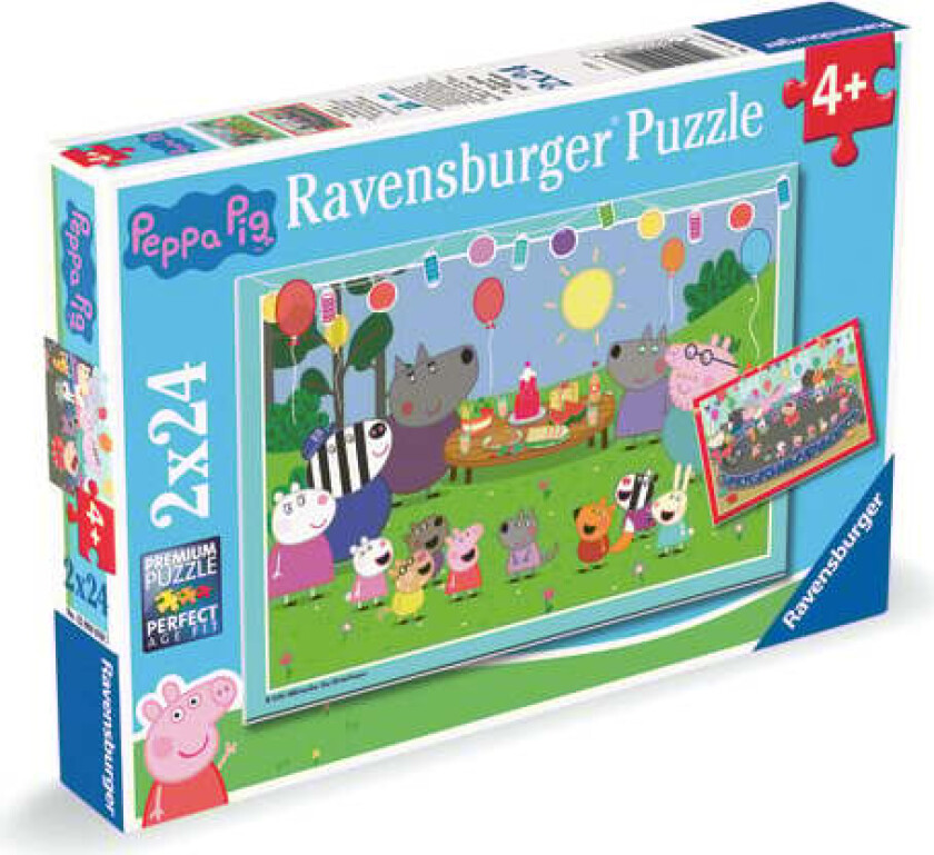 Peppa Pig 2x24 biter puslespill - (12004018)