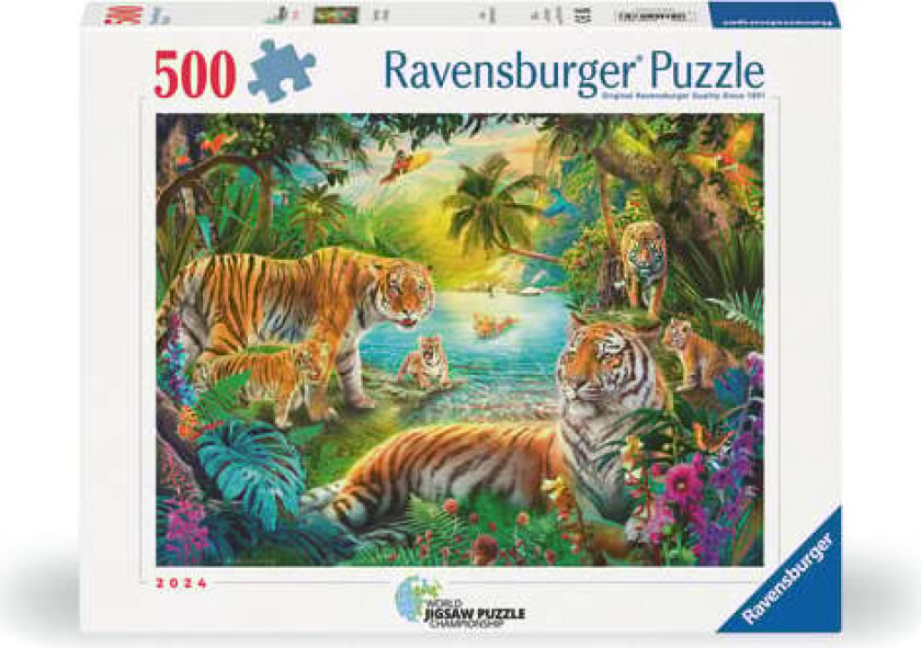 Tiger Family In The Oasis - 500p (12001384)