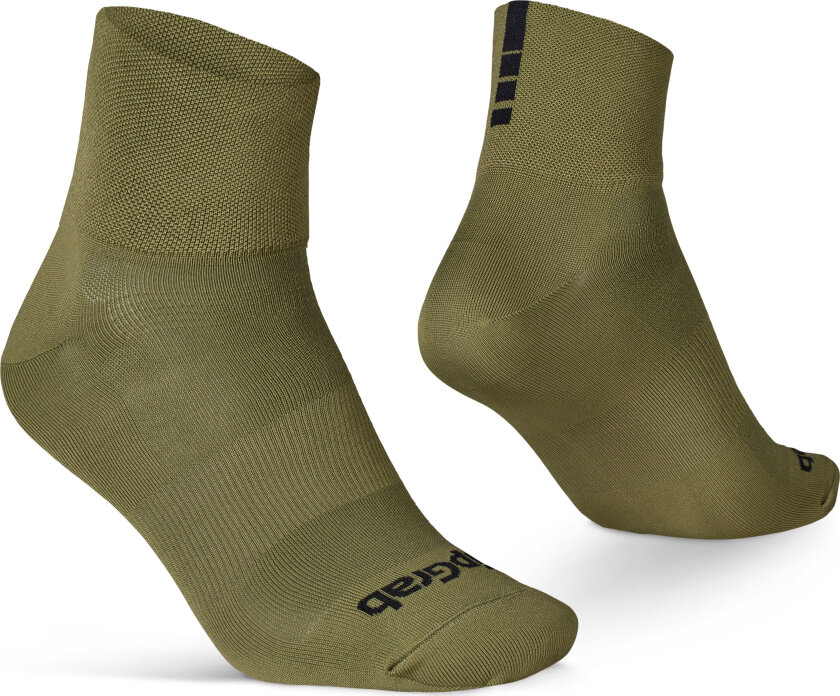 Gripgrab Lightweight SL Short Summer Socks Olive Green XS (35-38), Olive Green