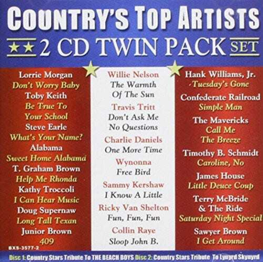 Lynyrd Skynyrd Frynds, Beach Boys Tribute Country's Top Artists CD