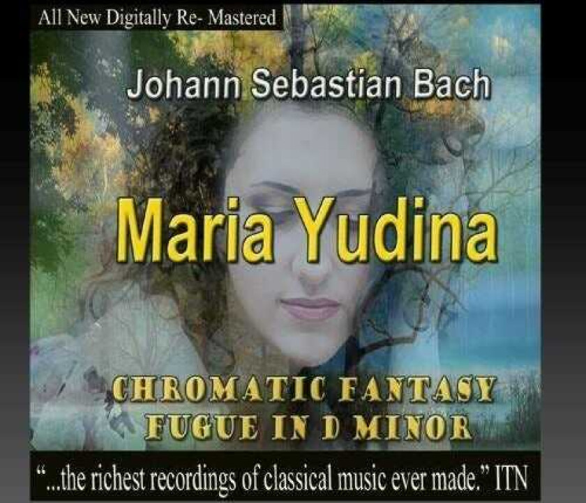 Maria Yudina Chromatic Fantasy Fugue In D Minor CD