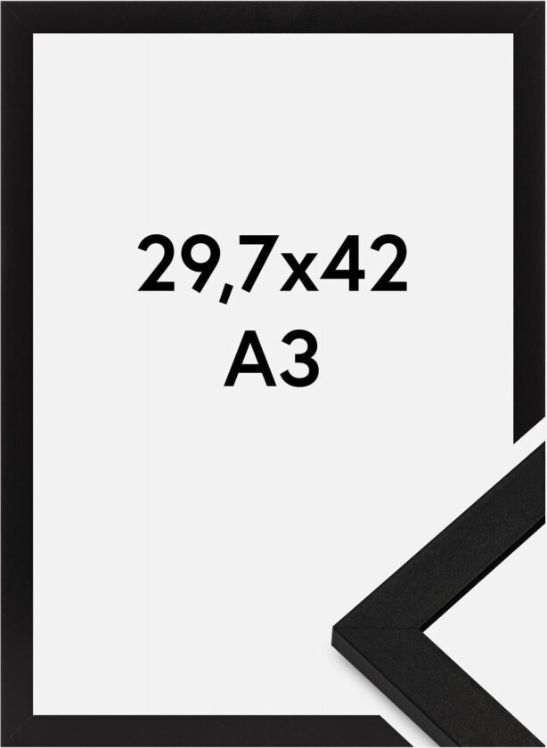 Ramme Bga Classic Akrylglass Svart 29,7x42 Cm (A3)