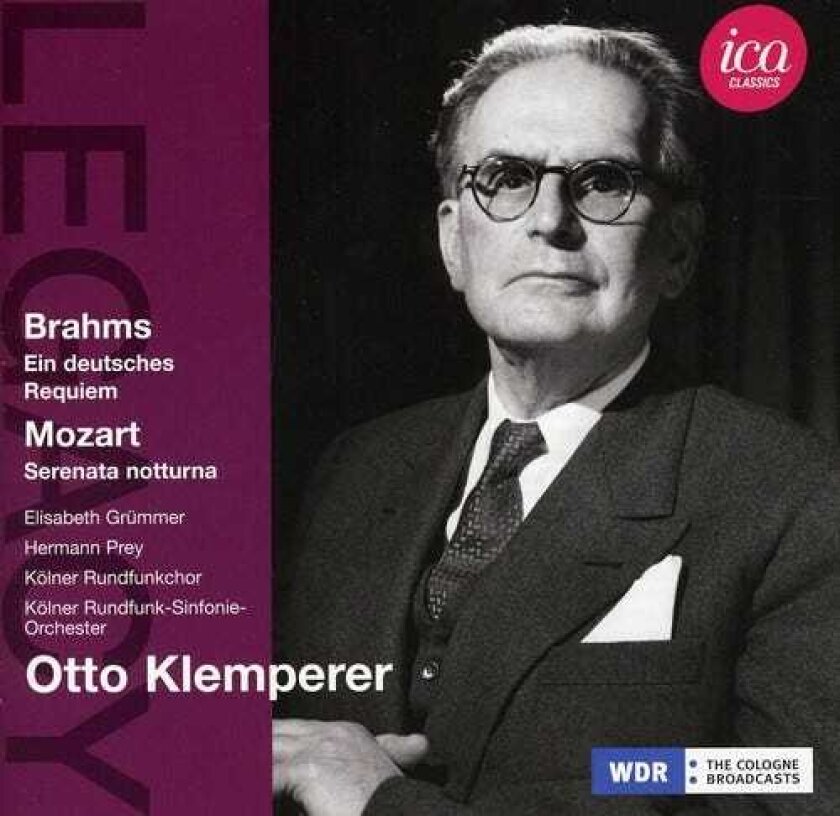 Otto Klemperer, Elisabeth Gr Mmer, Hermann Prey, Wdr Rundfunkchor K Ln German Requiem / Serenata Notturna CD