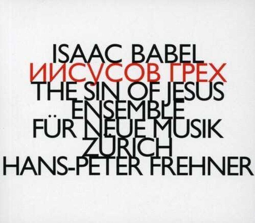 Ensemble Fur Neue Musik Zurich Sin Of Jesus CD