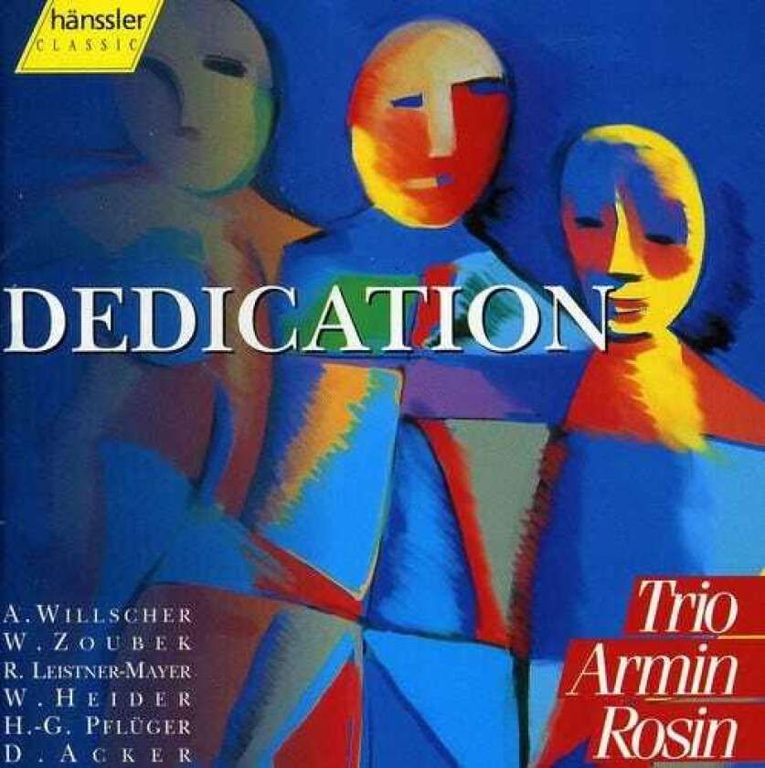 Armin Rosin Trio, Hans Georg Pflüger, Werner Heider, Wolfgang Zoubek Dedication CD