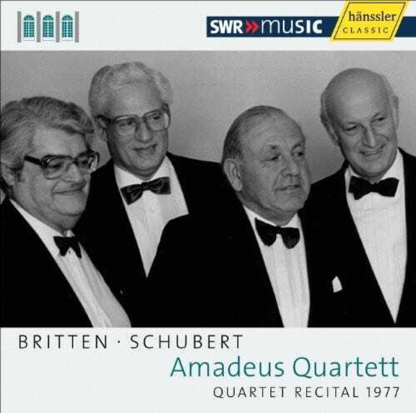 Amadeus Quartet Quartet Recital 1977 CD