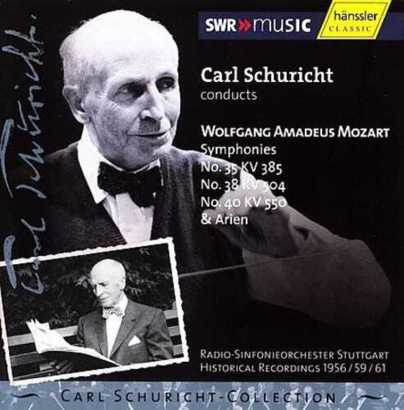 Carl Schuricht, Elisabeth Schwarzkopf, Fritz Wunderlich, Ruthmargret P Tz, RuthMargret Pütz Symphonies 35 38 & 40 CD