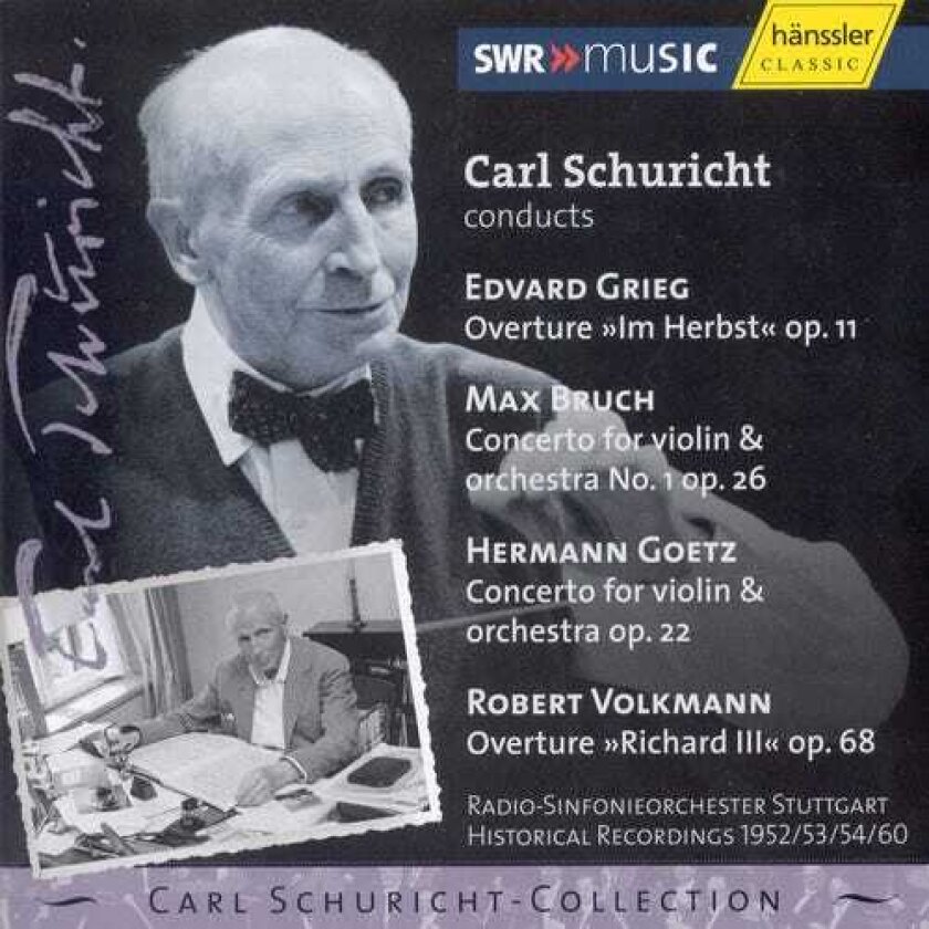 Carl Schuricht, Roman Schimmer, Robert Volkmann Concerto For Violin & Orchestra CD