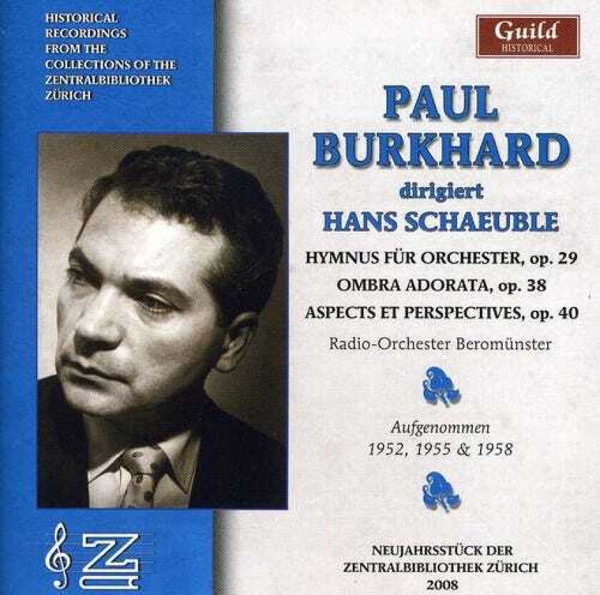 Paul Burkhard, Carl Seemann, Hans Schaeuble Paul Burkhard Sings Hans Schaeuble CD