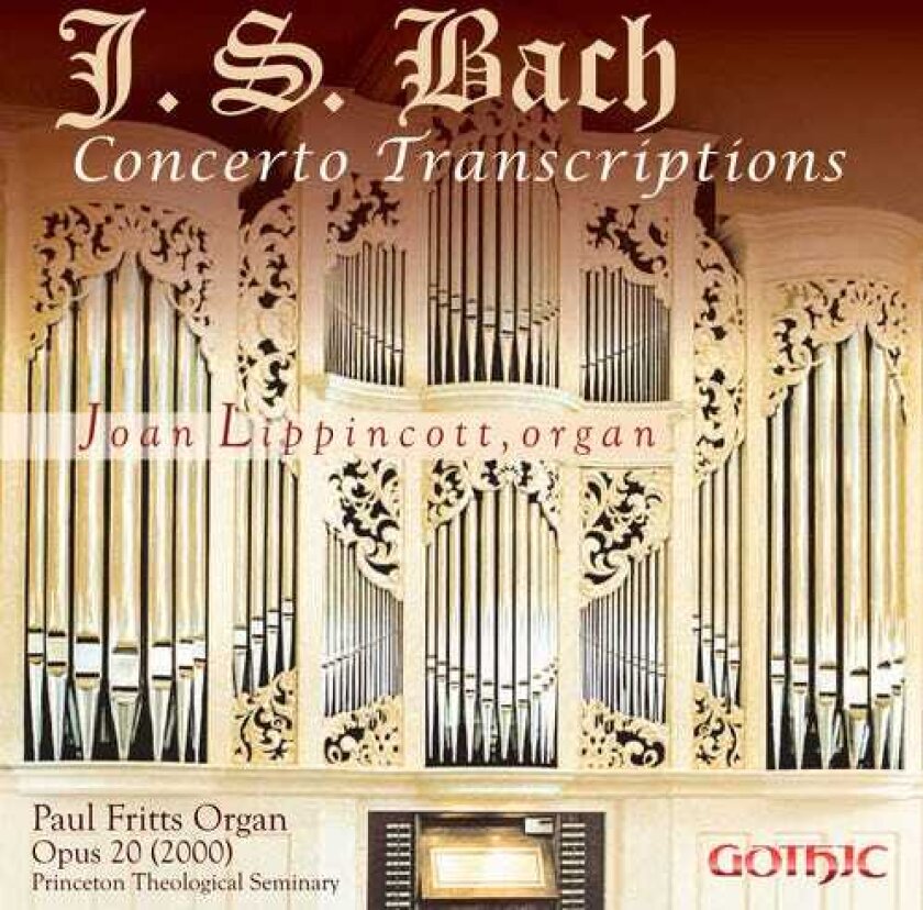 Joan Lippincott Bach Concerto Transcriptions CD