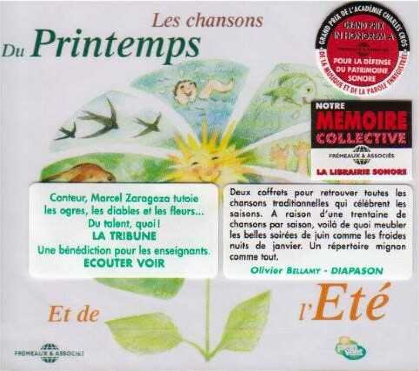 Marcel Zaragoza Printemps Chansons Pour Enfants CD