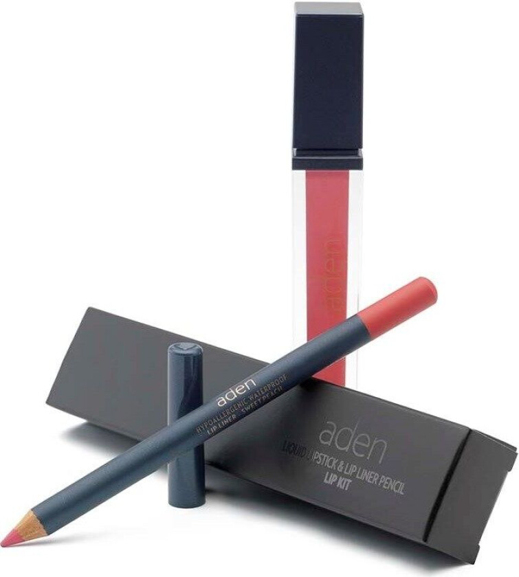 Liquid Lipstick + Lipliner Pencil Set Sweet Peach 13