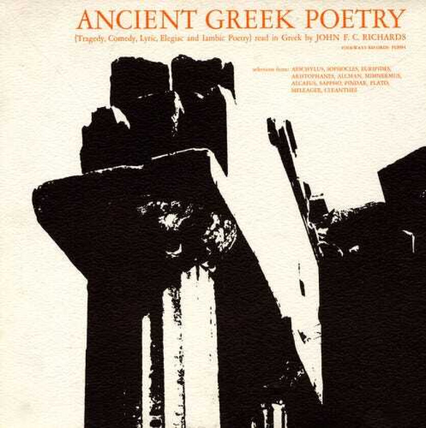 John F.c. Richards Ancient Greek Poetry: Tragedy Comedy CD