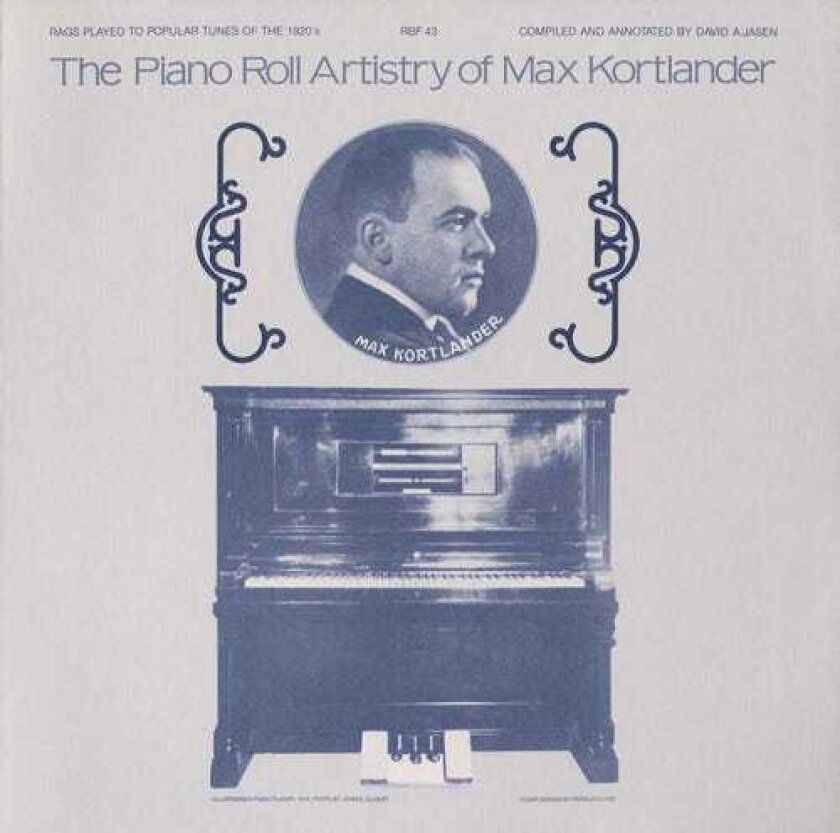Max Kortlander Piano Roll Artistry Of Max Kortlander CD