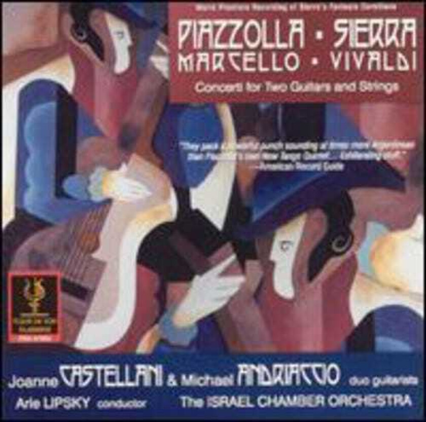 Diverse Artister, Alessandro Marcello, Astor Piazzolla, Roberto Sierra Concerti For 2 Guitars & Strings CD