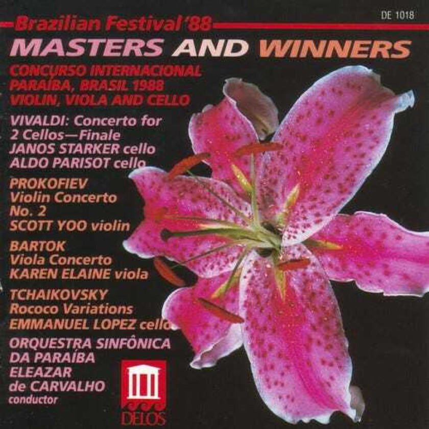 Diverse Artister, Aldo Parisot, Emmanuel Lopez, JANOS STARKER, Karen Elaine Bakunin, Scott Yoo Masters & Winners Brazil '88 CD