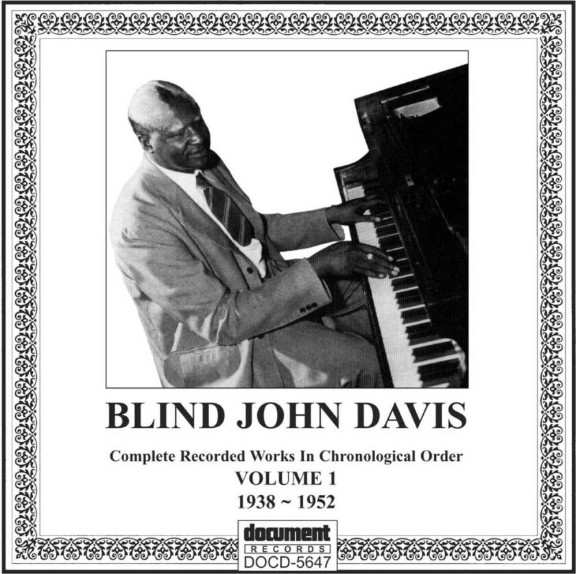 John Blind Davis Complete Recorded Works Vol. 1 (19381952) CD