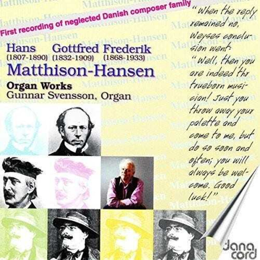 Gunnar Svensson Organ Music By Mathhaishansen CD