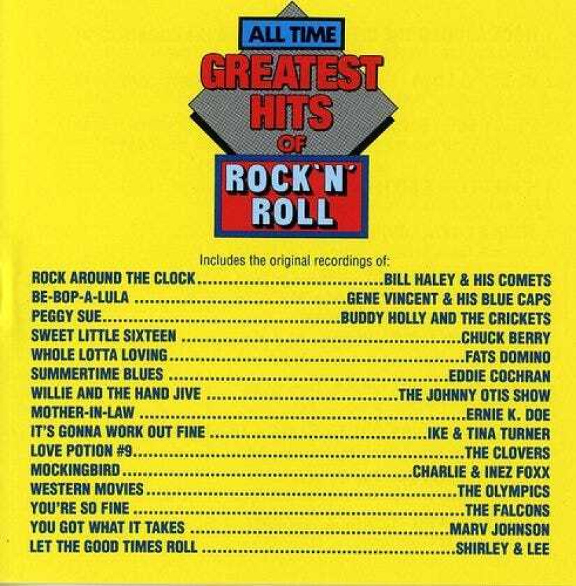 Diverse Artister All Time Greatest Rock N Roll CD