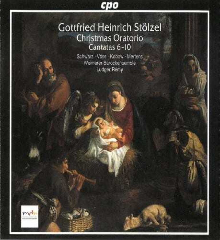 Weimarer BarockEnsemble, BRITTA SCHWARZ, Henning Voss, Jan Kobow, Klaus Mertens, Gottfried Heinrich Stölzel Christmas Oratorio 610 CD